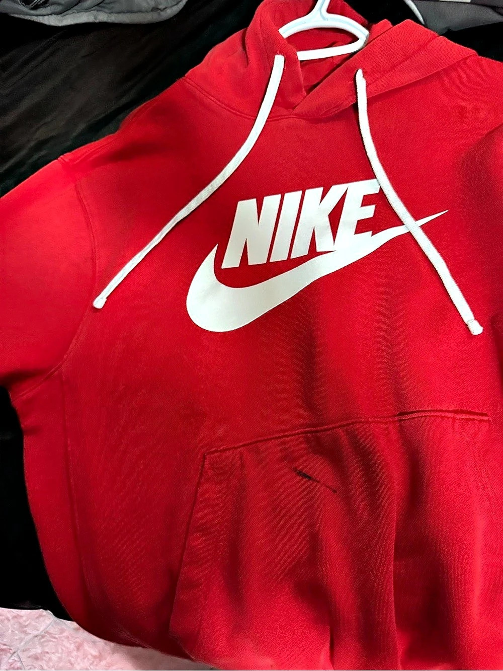 Nike Sportswear Club Fleece Pullover Hoodie Red